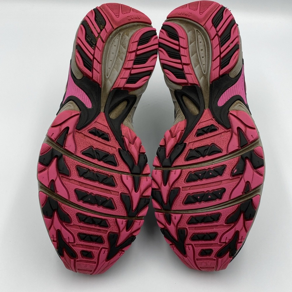 ASICS GEL-Venture 5 Trail Running Shoes Women's 9 Gray Pink Lime Green T5N8N - Picture 7 of 8